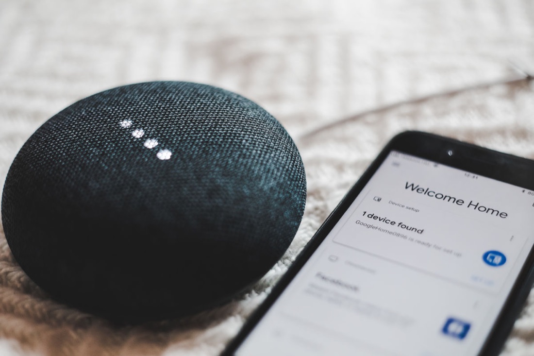 Smart speaker with phone app